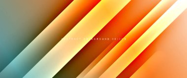 Dinamik diyagonal çizgileri olan akışkan eğimler soyut arkaplan. Dinamik ışık ve gölge efektleriyle parlak renkler. Vektör duvar kağıdı veya poster