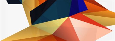 3d mozaik soyut arkaplan, düşük poli şekilli geometrik tasarım