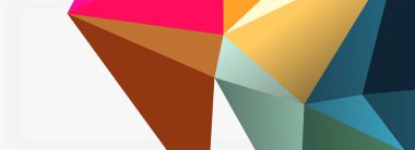 3d mozaik soyut arkaplan, düşük poli şekilli geometrik tasarım