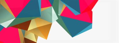 3d mozaik soyut arkaplan, düşük poli şekilli geometrik tasarım