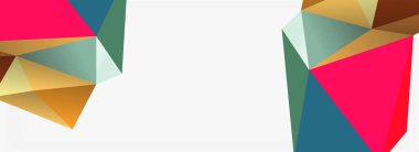 3d mozaik soyut arkaplan, düşük poli şekilli geometrik tasarım