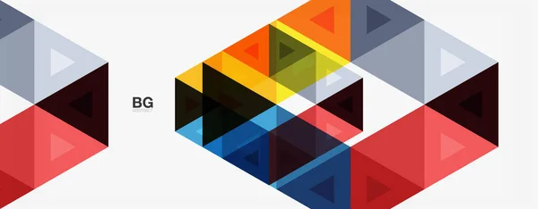 Mozaika trójkąt wzór abstrakcyjne tło dla okładki, baner, ulotki i plakat i inny szablon — Wektor stockowy
