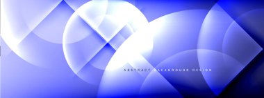 Vektör soyut arkaplan - gölgeler ve ışık efektleri ile sıvı gradyanı üzerinde daire ve çapraz çapraz. Metin için tekno ya da ticari parlak tasarım şablonları