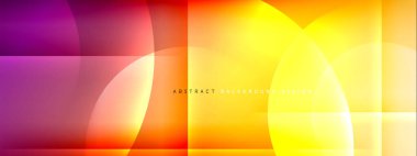 Vektör soyut arkaplan - gölgeler ve ışık efektleri ile sıvı gradyanı üzerinde daire ve çapraz çapraz. Metin için tekno ya da ticari parlak tasarım şablonları