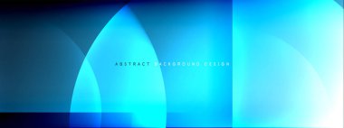 Vektör soyut arkaplan - gölgeler ve ışık efektleri ile sıvı gradyanı üzerinde daire ve çapraz çapraz. Metin için tekno ya da ticari parlak tasarım şablonları