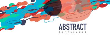 Moda sıvı biçimi, soyut tasarım şekilleri, pankartlar, broşürler, posterler, web iniş sayfaları, kapaklar veya pankartlar için dinamik vektör arkaplanı