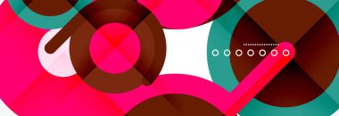 Kapaklar, afişler, el ilanları ve posterler ve diğer şablonlar için çemberler ve çizgiler soyut arkaplan