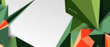 3d düşük poli soyut arka plan vektör çizimi