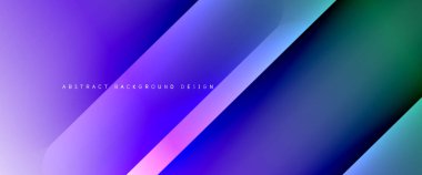 Dinamik diyagonal çizgileri olan akışkan eğimler soyut arkaplan. Dinamik ışık ve gölge efektleriyle parlak renkler. Vektör duvar kağıdı veya poster