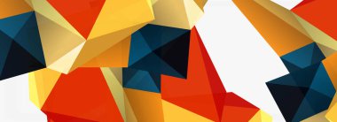 3d mozaik soyut arkaplan, düşük poli şekilli geometrik tasarım