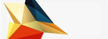3d mozaik soyut arkaplan, düşük poli şekilli geometrik tasarım