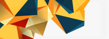 3d mozaik soyut arkaplan, düşük poli şekilli geometrik tasarım