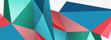 3d mozaik soyut arkaplan, düşük poli şekilli geometrik tasarım