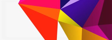 3d mozaik soyut arkaplan, düşük poli şekilli geometrik tasarım