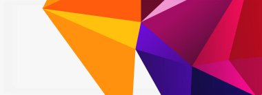 3d mozaik soyut arkaplan, düşük poli şekilli geometrik tasarım