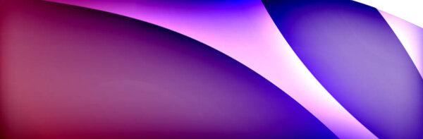 Fluid gradient neon color waves, vector abstract background