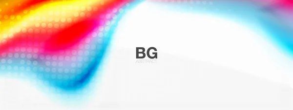 Абстрактний фон. Плавні лінії, розмиті хвилі, смуги веселкового кольору. Векторні ілюстрації для обкладинок, банерів, листівок та плакатів тощо — стоковий вектор
