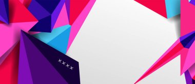 3d düşük poli soyut arka plan vektör çizimi