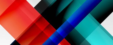 Gölge çizgileri, modern formlar, dikdörtgenler, kareler ve akışkan eğimlere sahip geometrik soyut arkaplanlar. Parlak renkli çizgiler serin arkaplanlar