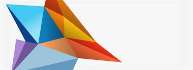 3d mozaik soyut arkaplan, düşük poli şekilli geometrik tasarım