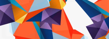 3d mozaik soyut arkaplan, düşük poli şekilli geometrik tasarım