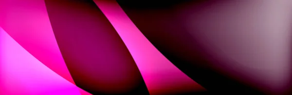 Gradiente de fluido ondas de color neón, vector de fondo abstracto — Vector de stock