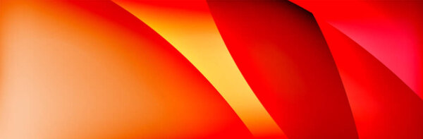 Fluid gradient neon color waves, vector abstract background