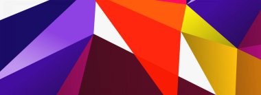 3d mozaik soyut arkaplan, düşük poli şekilli geometrik tasarım