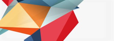 3d mozaik soyut arkaplan, düşük poli şekilli geometrik tasarım