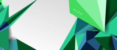 3d düşük poli soyut arka plan vektör çizimi