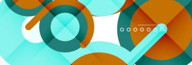 Kapaklar, afişler, el ilanları ve posterler ve diğer şablonlar için çemberler ve çizgiler soyut arkaplan