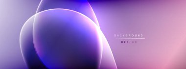 Vektör soyut arkaplan - sıvı kabarcıklar, gölgeler ve ışık efektleri ile sıvı gradyan şekiller. Metin için parlak tasarım şablonu