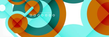 Kapaklar, afişler, el ilanları ve posterler ve diğer şablonlar için çemberler ve çizgiler soyut arkaplan