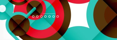 Kapaklar, afişler, el ilanları ve posterler ve diğer şablonlar için çemberler ve çizgiler soyut arkaplan