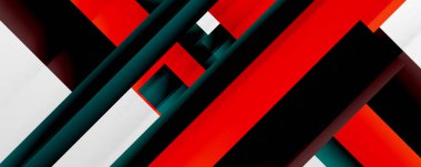 Gölge çizgileri, modern formlar, dikdörtgenler, kareler ve akışkan eğimlere sahip geometrik soyut arkaplanlar. Parlak renkli çizgiler serin arkaplanlar