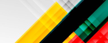 Gölge çizgileri, modern formlar, dikdörtgenler, kareler ve akışkan eğimlere sahip geometrik soyut arkaplanlar. Parlak renkli çizgiler serin arkaplanlar