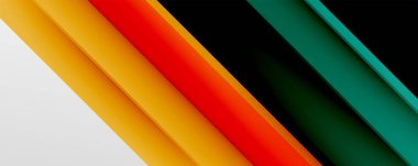 Gölge çizgileri, modern formlar, dikdörtgenler, kareler ve akışkan eğimlere sahip geometrik soyut arkaplanlar. Parlak renkli çizgiler serin arkaplanlar