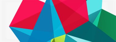 3d mozaik soyut arkaplan, düşük poli şekilli geometrik tasarım