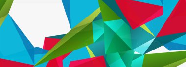 3d mozaik soyut arkaplan, düşük poli şekilli geometrik tasarım