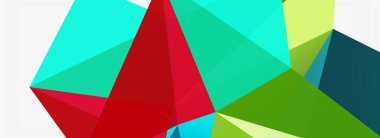 3d mozaik soyut arkaplan, düşük poli şekilli geometrik tasarım