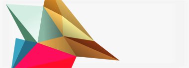 3d mozaik soyut arkaplan, düşük poli şekilli geometrik tasarım