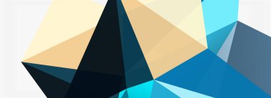 3d mozaik soyut arkaplan, düşük poli şekilli geometrik tasarım