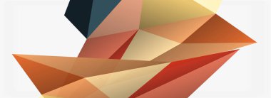 3d mozaik soyut arkaplan, düşük poli şekilli geometrik tasarım