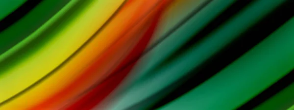 Resumen Antecedentes. Líneas suaves y fluidas, ondas borrosas, rayas de estilo arco iris. Ilustraciones vectoriales para portadas, pancartas, volantes y carteles y otros — Vector de stock
