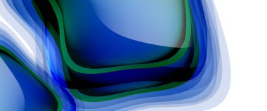 Çemberler ve baloncuklar soyut arka plan. Web pankartı, uygulama veya poster için sıvı yuvarlak şekiller