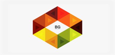 Kapak, afiş, el ilanı ve poster ve diğer şablon için mozaik üçgen deseni soyut arkaplan