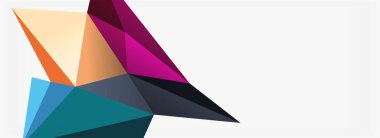 3d mozaik soyut arkaplan, düşük poli şekilli geometrik tasarım