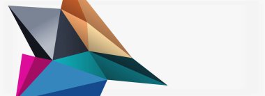 3d mozaik soyut arkaplan, düşük poli şekilli geometrik tasarım