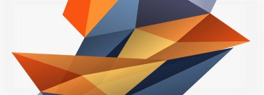 3d mozaik soyut arkaplan, düşük poli şekilli geometrik tasarım