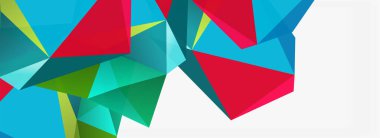 3d mozaik soyut arkaplan, düşük poli şekilli geometrik tasarım